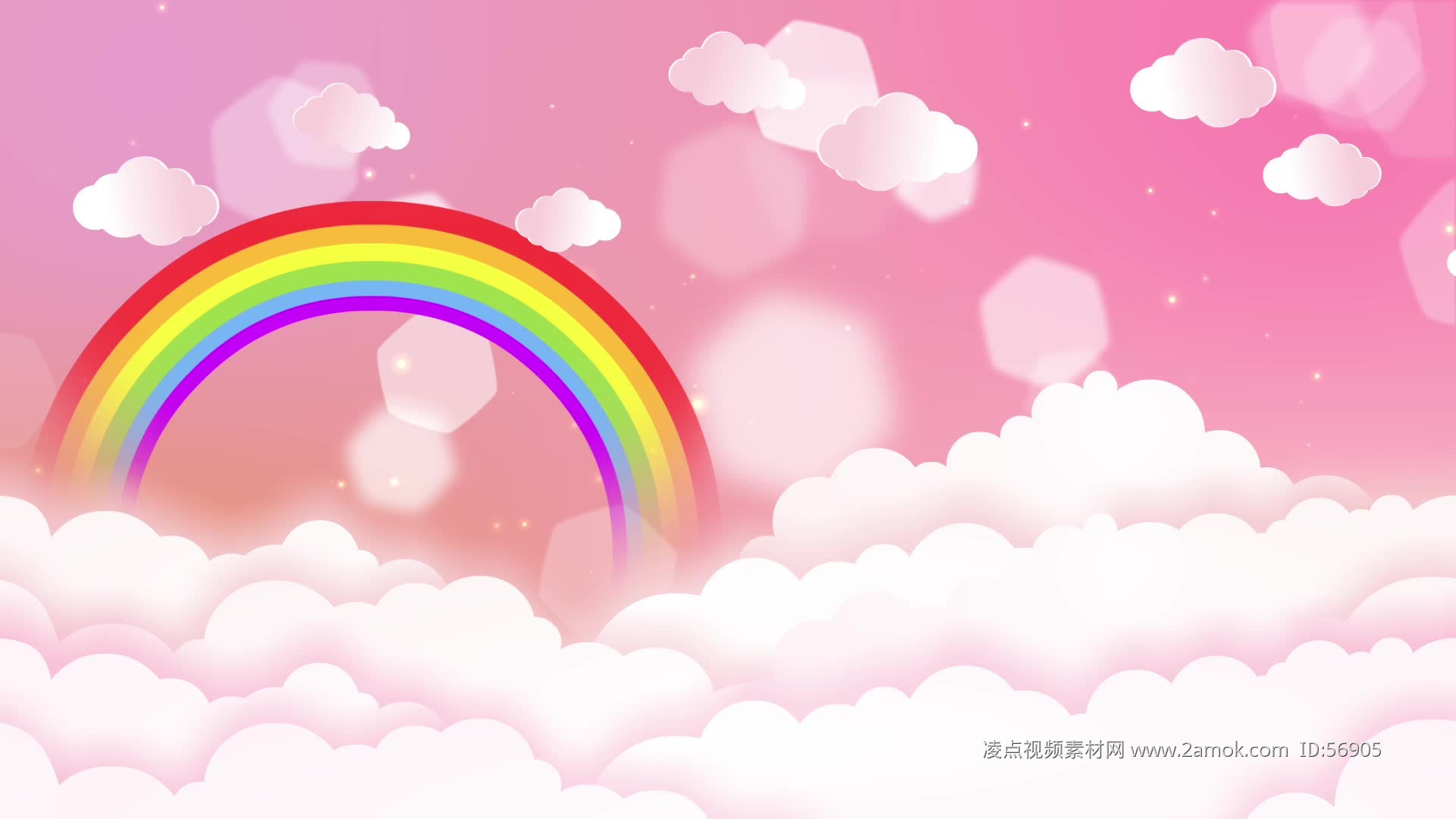 可爱白云彩虹背景图图片素材-编号25463801-图行天下