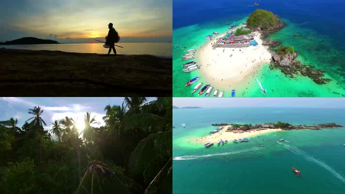 4K航拍美丽泰国旅游风光宣传片