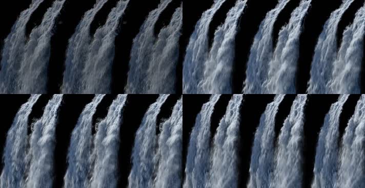 三维动画瀑布流体背景视频