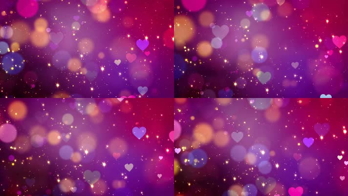 炫彩爱心背景
