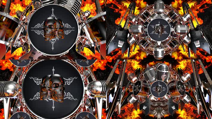 死亡摇滚VJ背景