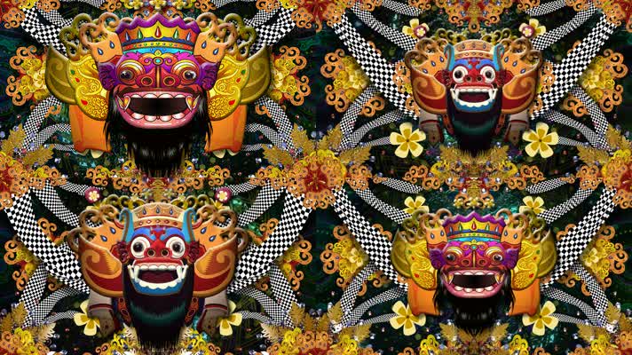 面具舞台背景视频04