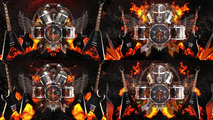 死亡摇滚VJ背景