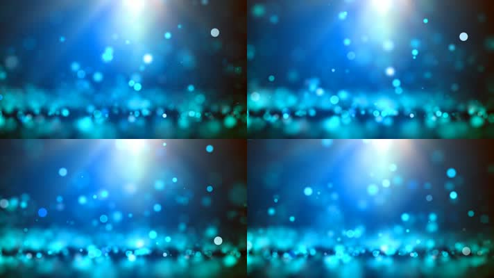 【4K】蓝色粒子背景