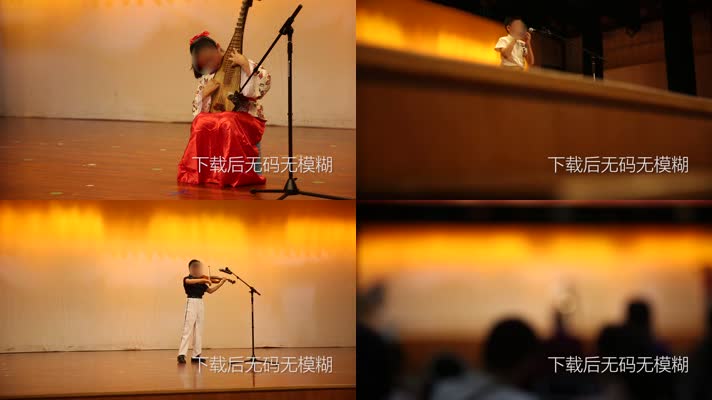 学生小提琴枇杷古典吉他艺术技能展示