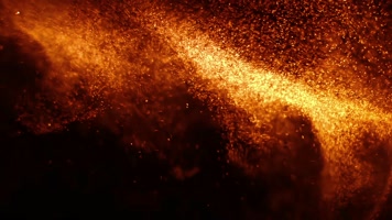 金色粒子流动唯美特效