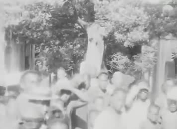 清朝末年历史影像资料寺院道观进香