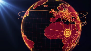 互联网地球中国起点3D动画 互联网地球中国起点3D动画