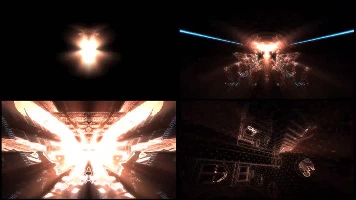 震撼大气超强科技感变幻光线