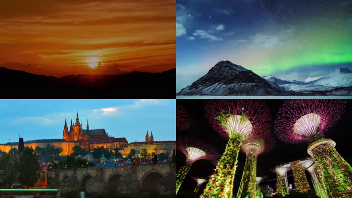 4K极品大自然欧洲城市宣传片