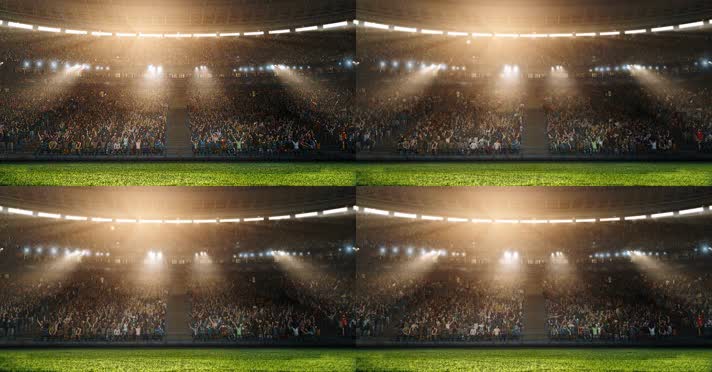 大气足球场 三维动画体育场