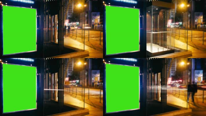 绿屏抠像广告牌  