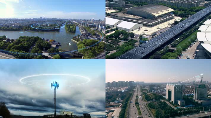 城市科技感线条AE合成素材