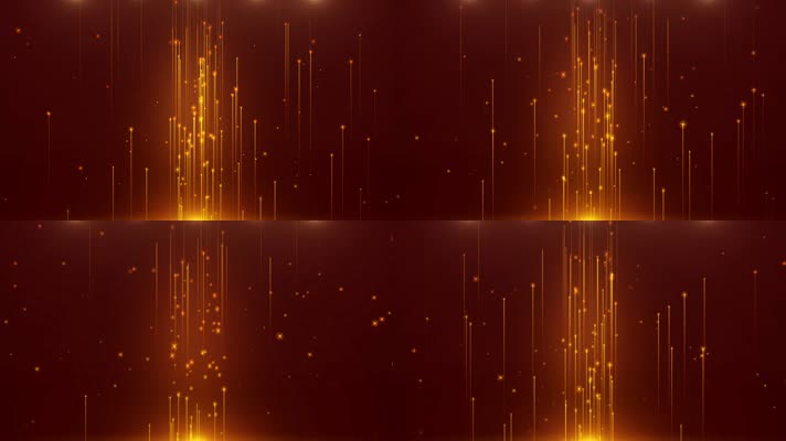 金色星光粒子背景循环