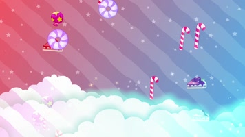 卡通梦幻天空背景循环