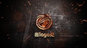 电影开启粒子LOGO片头模板