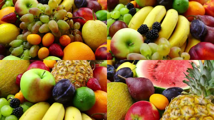 热带水果缤纷水果实拍