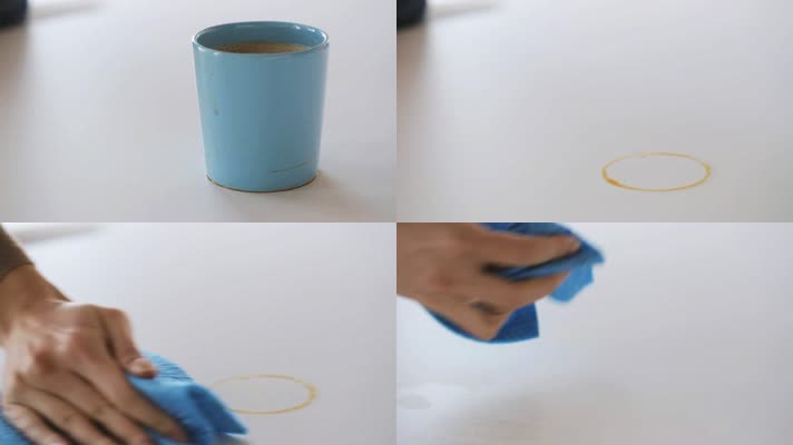 咖啡渍擦桌子