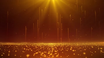 金色粒子舞台背景循环