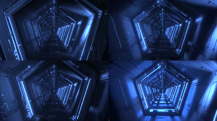 军事科幻隧道空间穿梭