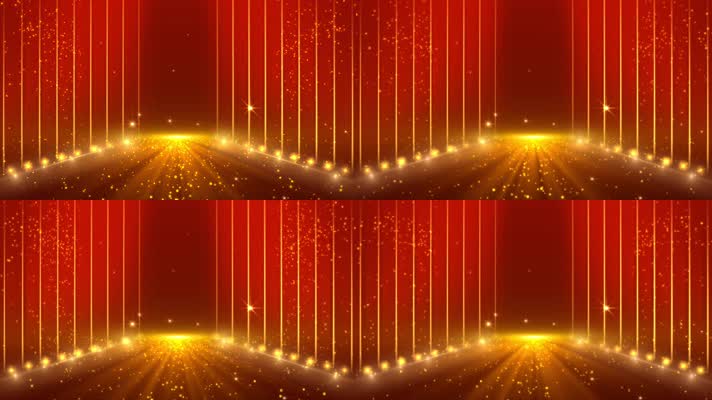 金色年会舞台背景循环