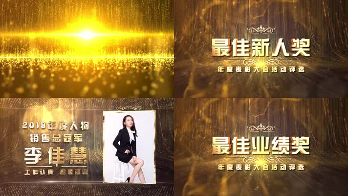 2分15秒全套大气年会颁奖典礼片尾定版