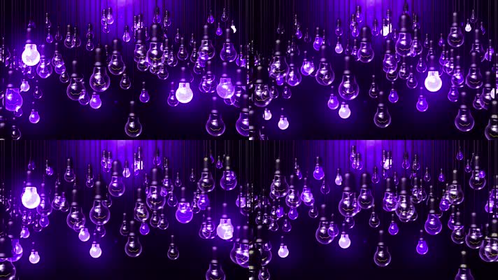 唯美抒情紫色灯泡