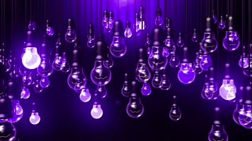 唯美抒情紫色灯泡