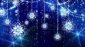 唯美蓝色水晶花瓣led背景