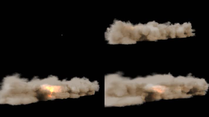 影视级闪电沙尘暴alpha通道