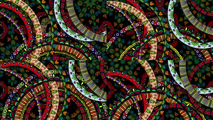 原版花瓣花环民族舞蹈背景系列 (1)(4