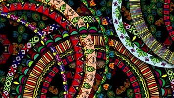 原版花瓣花环民族舞蹈背景系列 (1)(4