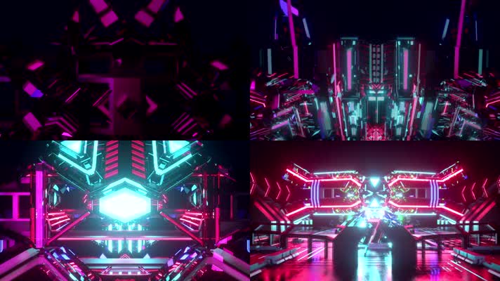 3d超炫机械灯光舞台