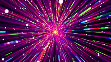 原版七彩光线发散背景