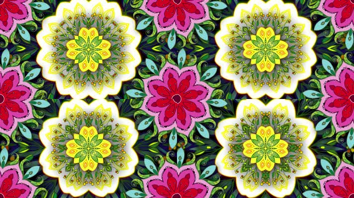 原版花瓣花环民族舞蹈背景系列 (2)(1