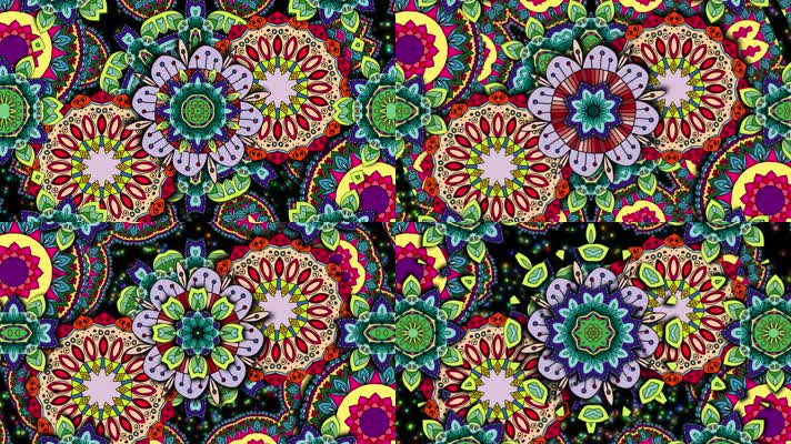 原版花瓣花环民族舞蹈背景系列 (1)