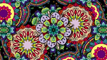 原版花瓣花环民族舞蹈背景系列 (1)