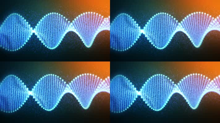 DNA序列特效遗传学视频素材