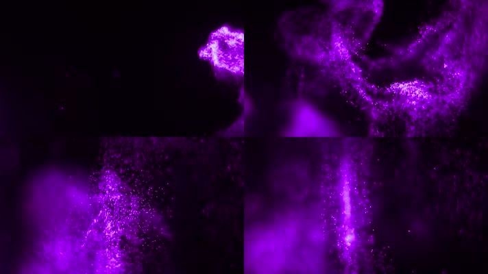 唯美紫色粒子流动