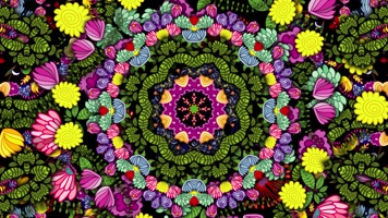 原版花瓣花环民族舞蹈背景系列(9)