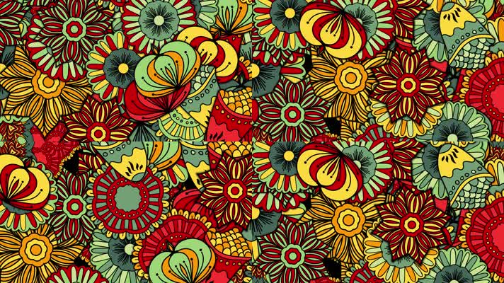 原版花瓣花环民族舞蹈背景系列(1)