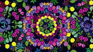 原版花瓣花环民族舞蹈背景系列(6)