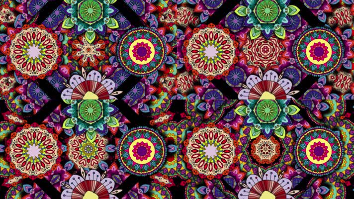 原版花瓣花环民族舞蹈背景系列(13)