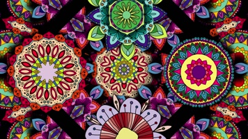 原版花瓣花环民族舞蹈背景系列(13)