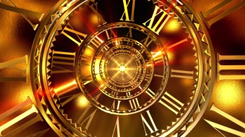 时光年轮金色时间隧道循环