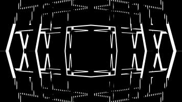 时尚黑白线条欧美说唱舞台