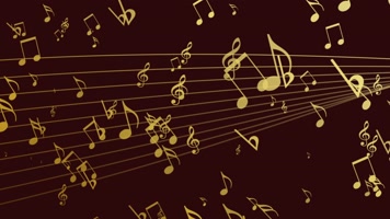 金色唯美音符背景