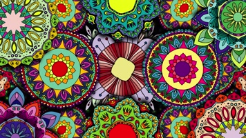 原版花瓣花环民族舞蹈背景系列(12)