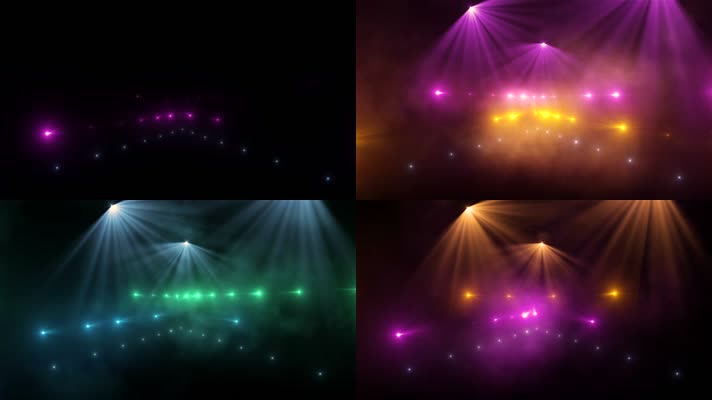 音乐会演唱会舞台灯光闪烁