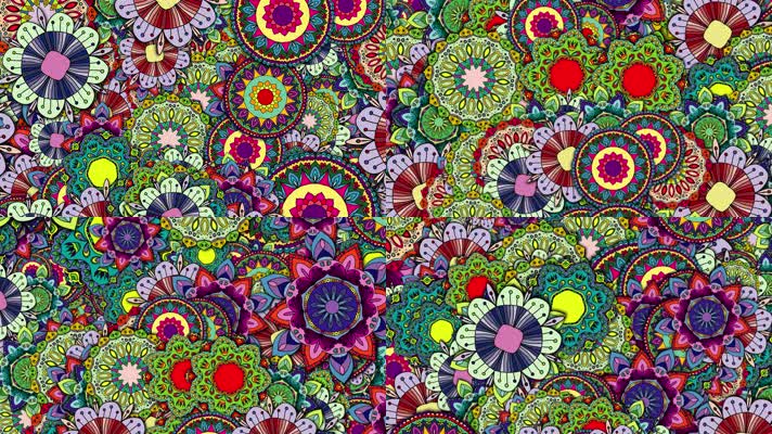 原版花瓣花环民族舞蹈背景系列(2)